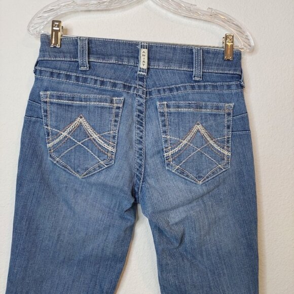 Ariat Real Denim Mid-Rise Straight Leg Jeans Size 27R - Picture 6 of 10